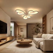 LED похот на Blossom 43W дистанционно управление, 3 венчелистчета, студ/гореща/неутрална светлина, бяло, бяло