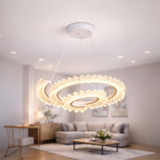 LED полилей с дистанционно управление LT188WH, кристал и метал, 40 W, димиране, регулируема височина, студена/топла/неутрална светлина, луксозно осветление LED полилеи с дистанционно управление Заглавие по подразбиране Alessandro Design