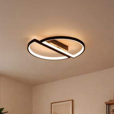 LED полилей с дистанционно VECTOR ARCUS 52W, 2 Елемента, Студена/Топла/Неутрална светлина, Димируем, Черен