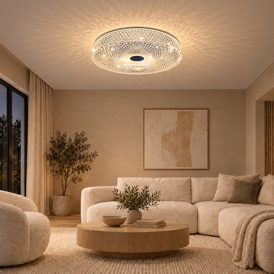 LED полилей RADIAN Nobile, 43W, диаметър 39,5 см, топла/неутрална/студена светлина, бял
