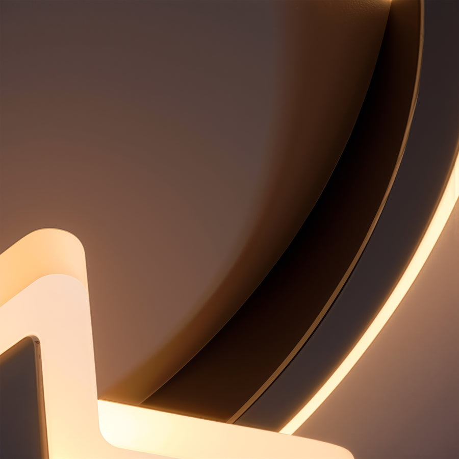 LED полилей с дистанционно управление на Alyona 44W, луна и звезда, студена/гореща/неутрална светлина, нестабилна, черна