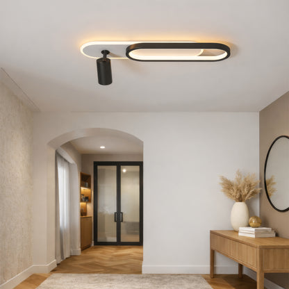 LED полилей с регулируем проектор FISSO Camilla 49W, светлина 3000/4000/6000k, черен