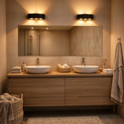 Нанесете външна светодиодна елис, 6W, 6 източника на светлина, топла светлина, черно