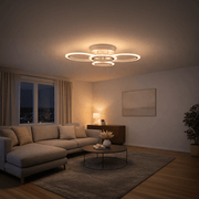 LED полилей с дистанционно BETTY 43W, 4 кръга, Студена/Топла/Неутрална светлина, Димируем, Бял