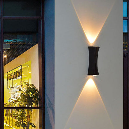 Fantasis Прилагайте външен и интериорен светодиод, 2 източника x 1W, IP65, Metallic, Black, 3000K