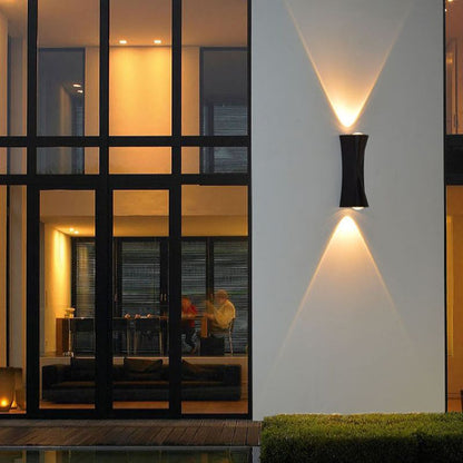 Fantasis Прилагайте външен и интериорен светодиод, 2 източника x 1W, IP65, Metallic, Black, 3000K