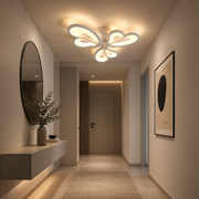LED похот на Blossom 43W дистанционно управление, 3 венчелистчета, студ/гореща/неутрална светлина, бяло, бяло