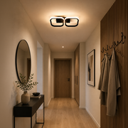 LED полилей VERTEX 21W, 2 квадрата, линеен, студена/топла/неутрална светлина, черен