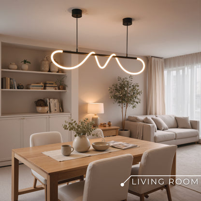 DIVINO LED полилей с гъвкава силиконова тръба - 24W, регулируема светлина, матово черно