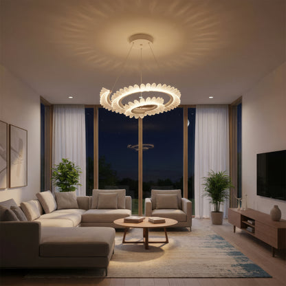 LED полилей с дистанционно управление LT188WH, кристал и метал, 40 W, димиране, регулируема височина, студена/топла/неутрална светлина, луксозно осветление LED полилеи с дистанционно управление Заглавие по подразбиране Alessandro Design