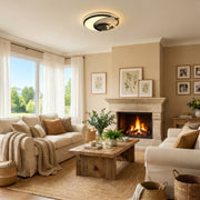 LED полилей с дистанционно управление на Alyona 44W, луна и звезда, студена/гореща/неутрална светлина, нестабилна, черна