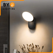 Външна LED стенна лампа 10W, AX165, Топла светлина 3000K, Черна