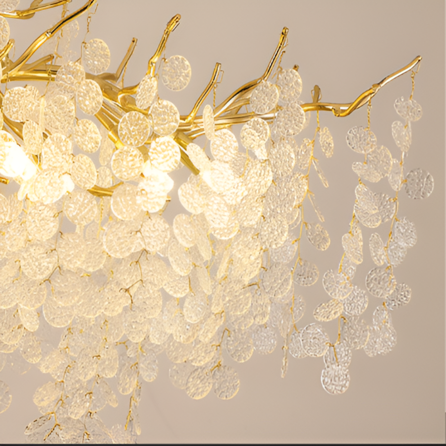 Crystal Chandelier Waltz Serenade, 12x G9, злато, 80 см, регулируема височина