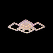 LED полилей с дистанционно управление и Quadris RGB 170W, 6 квадрата, студена/гореща/неутрална светлина, бяло, бяло