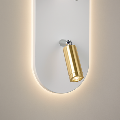 LED полилей с регулируем проектор FISSO Camilla, 66W, студена/топла/неутрална светлина, блестящо злато