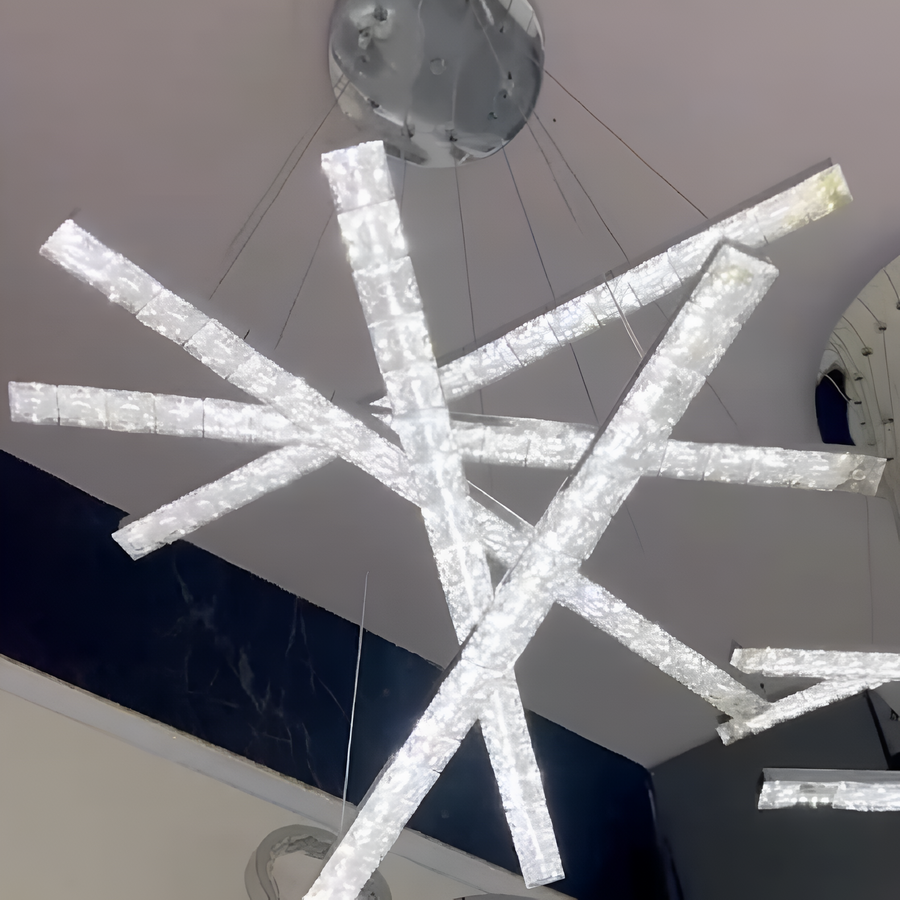 LED полилей с дистанционно управление на Либория, 64W, студена/гореща/неутрална светлина, нестабилна, сребърна