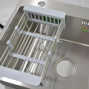 Кухненска мивка от неръждаема стомана 60x45x21 см, четка от неръждаема стомана