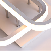 VERTEX Matrix LED полилей, припокриващи се диаманти, метални рамки, 11 W, 2 диаманта, студена/топла/неутрална светлина 3000K/4000K/6000K, бял