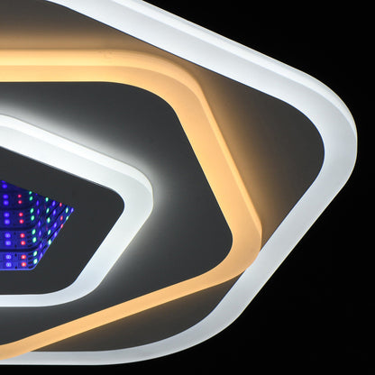 NEXA 3D LED полилей 40W, диаметър 23 см, студена/топла/неутрална светлина, бял