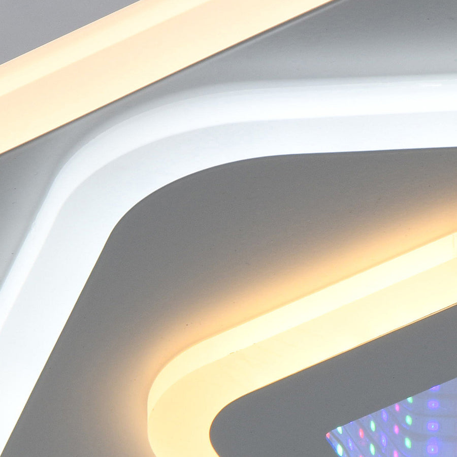 NEXA 3D LED полилей 40W, диаметър 23 см, студена/топла/неутрална светлина, бял