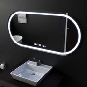 Овално светодиодно огледало, 80x50см, сензор за motionglow marcello, система за деактивиране, часовник