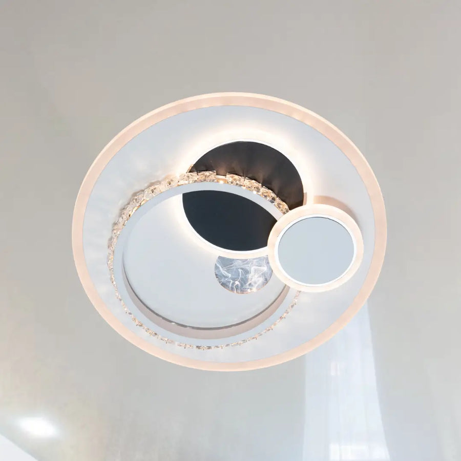 Heliox Crystal LED полилей, 43W, 4 кръга, студена/гореща/неутрална светлина, бяла