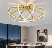 LED полилей с дистанционно управление LT770/500GD, 45W, топла/студена/неутрална светлина 3000K/4000K/6000K, димируем, ауриев метал