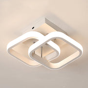 VERTEX Matrix LED полилей, припокриващи се диаманти, метални рамки, 11 W, 2 диаманта, студена/топла/неутрална светлина 3000K/4000K/6000K, бял