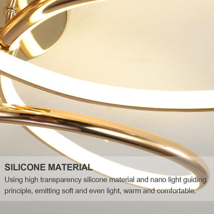 LED полилей с дистанционно управление LT771/500GD, 25W, топла/студена/неутрална светлина 3000K/4000K/6000K, димируем, злато, метал и силикон