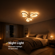LED похот на Blossom 43W дистанционно управление, 3 венчелистчета, студ/гореща/неутрална светлина, бяло, бяло