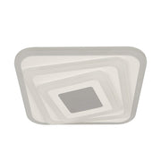 LED LED LED 3D 45W, квадратна, студена/гореща/неутрална светлина, бяла