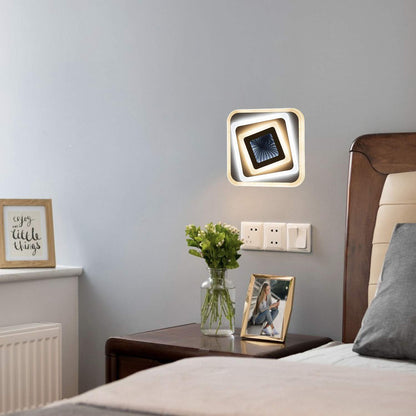 LED LED LED 3D 45W, квадратна, студена/гореща/неутрална светлина, бяла