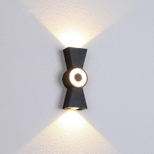 Външна LED стенна лампа AX161, 7W, метална, черна Външни стенни лампи Заглавие по подразбиране Alessandro Design