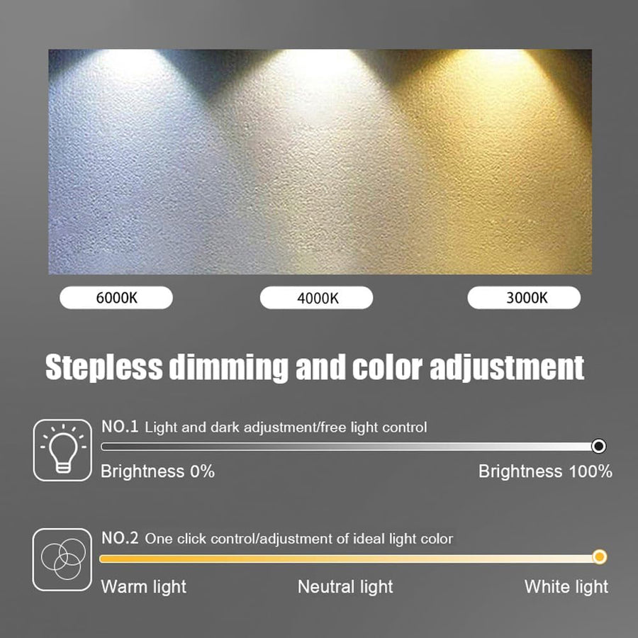 LED полилей с дистанционно управление LT771/500GD, 25W, топла/студена/неутрална светлина 3000K/4000K/6000K, димируем, злато, метал и силикон