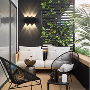 Нанесете външна светодиодна елис, 6W, 6 източника на светлина, топла светлина, черно