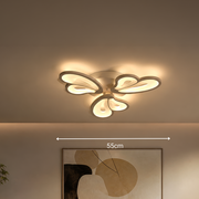 LED похот на Blossom 43W дистанционно управление, 3 венчелистчета, студ/гореща/неутрална светлина, бяло, бяло