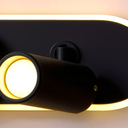 LED полилей с регулируем проектор FISSO Camilla 49W, светлина 3000/4000/6000k, черен
