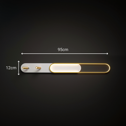 LED полилей с регулируем проектор FISSO Camilla, 66W, студена/топла/неутрална светлина, блестящо злато