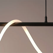 DIVINO LED полилей с гъвкава силиконова тръба - 24W, регулируема светлина, матово черно