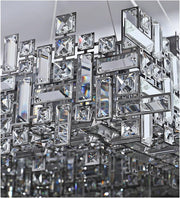 Кристален полилей RZ-2/780x280GD, 10xE14, 78X28cm, Регулируема височина, Блестящо злато, Регулируема височина, Елегантен дизайн