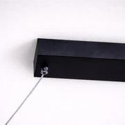 Окачен LED полилей с дистанционно управление, FLUX, 27W, 116 см, студена/топла/неутрална светлина 3000K/4000K/6000K, димируем, черен, регулируема височина, метал и силикон