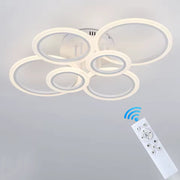 LED полилей с дистанционно управление на Betty 82W, 6 кръга, студ/гореща/неутрална светлина, нестабилен, бял