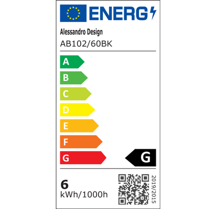 Стенна LED лампа за баня MALAWI, 7W, линейна, Неутрална светлина, Черна