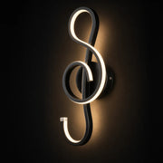 LED стенна лампа Key Sol 34W студена/топла/неутрална светлина черен метал