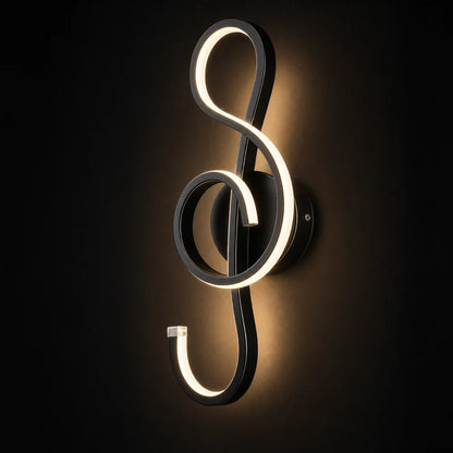LED стенна лампа Key Sol 34W студена/топла/неутрална светлина черен метал