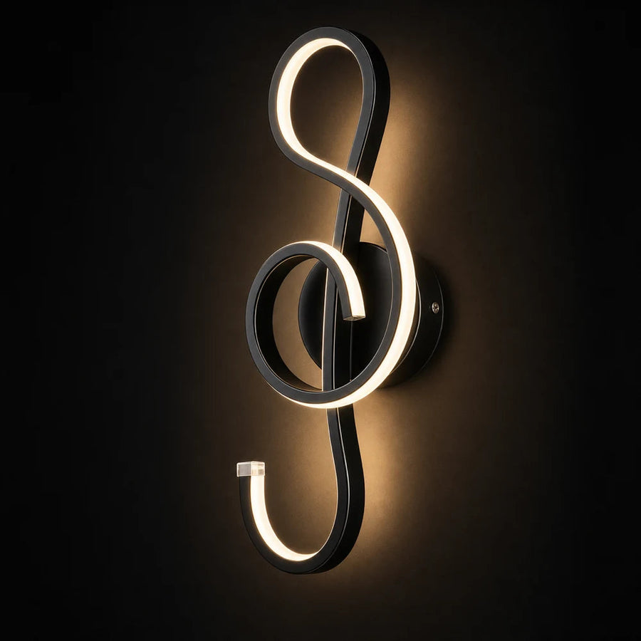 LED стенна лампа Key Sol 34W студена/топла/неутрална светлина черен метал