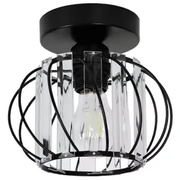 Monica Lust, 1 x E27, черен, метал / стъкло