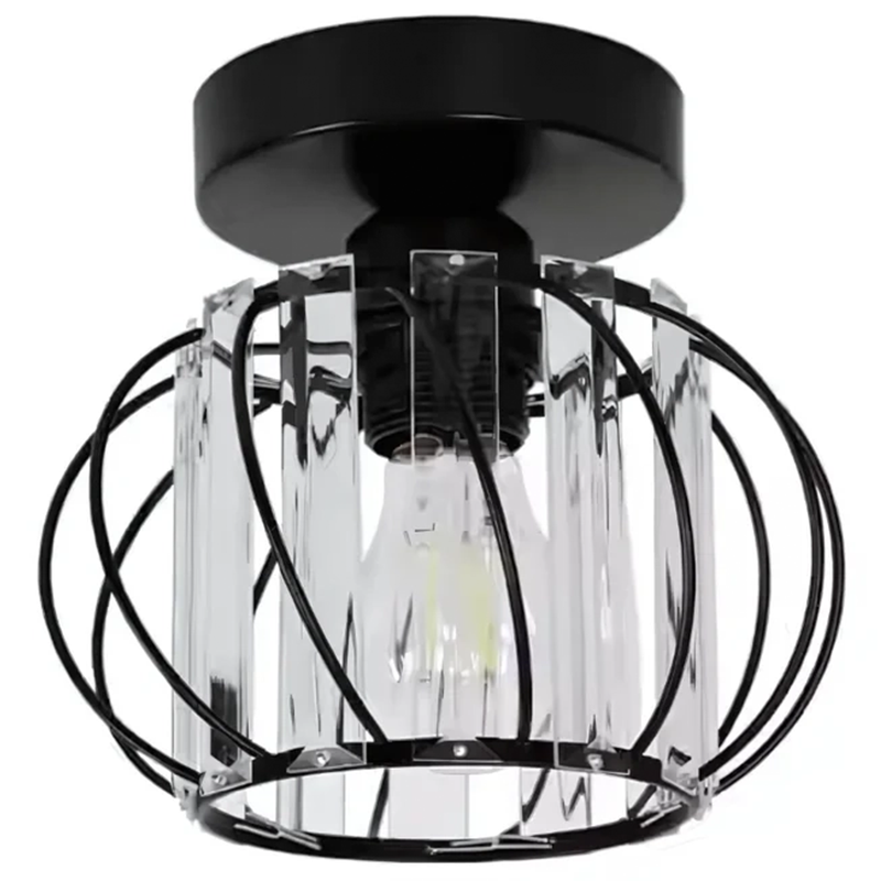 Monica Lust, 1 x E27, черен, метал / стъкло
