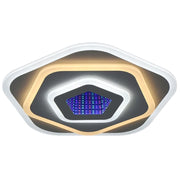 NEXA 3D LED полилей 39W, диаметър 23 см, студена/топла/неутрална светлина, бял