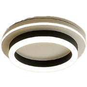 МОДЕРЕН LED полилей 25W, диаметър 20 см, кръгъл, студена/топла/неутрална светлина, черен